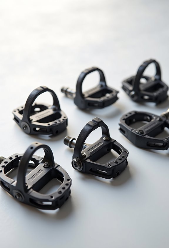 top toe clip pedals